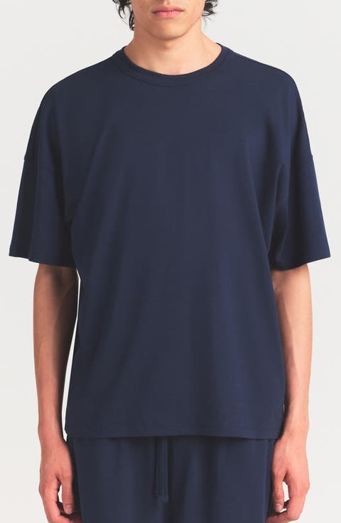 Oversize Stretch Crewneck T-Shirt (Regular & Big)