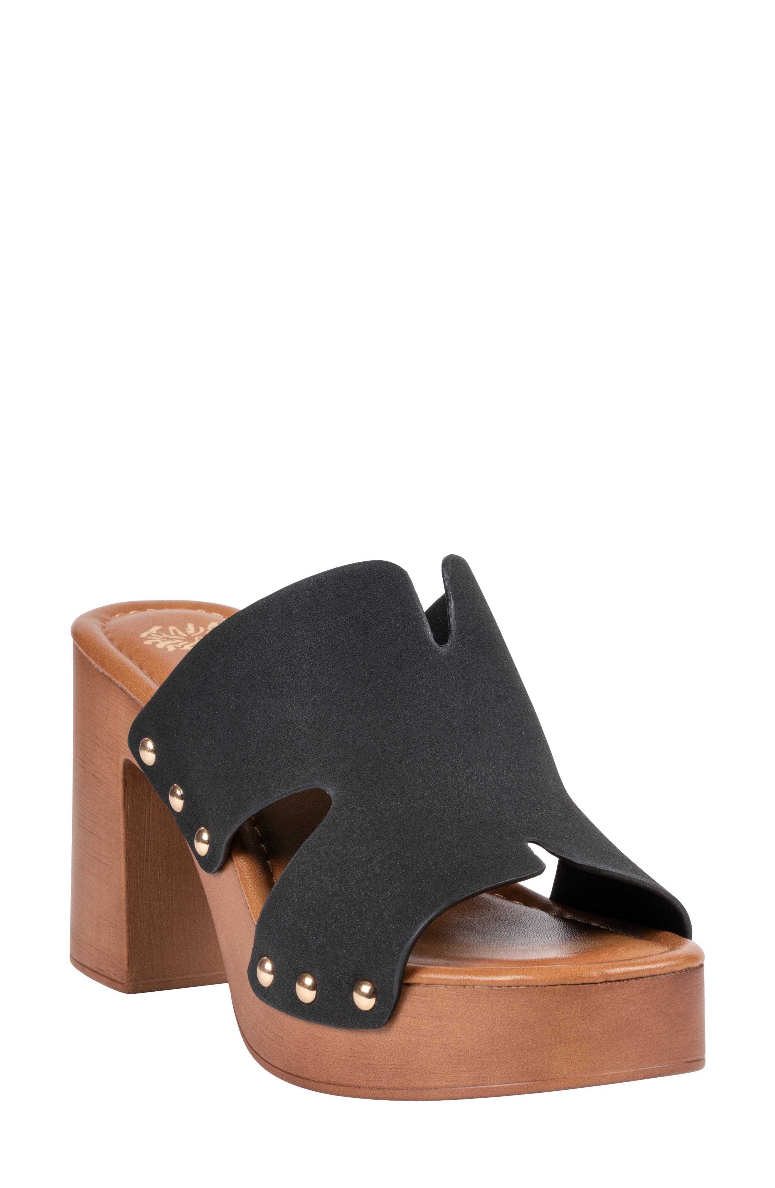 GOOD CHOICE NEW YORK Cocktail Cutout Platform Mule