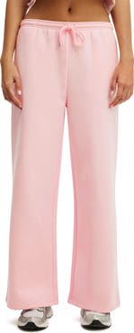 COTTON ON BODY Women's Active Plush Tie Waist Wide Leg Sweatpant