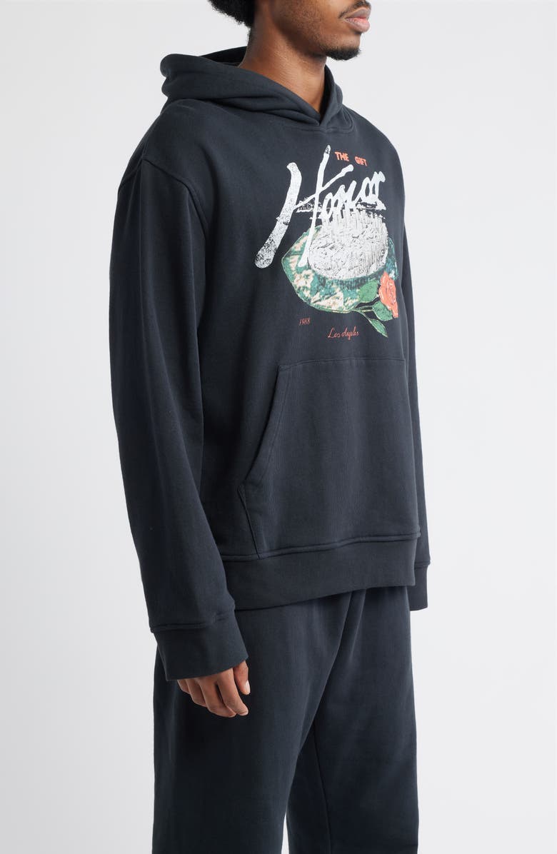 HONOR THE GIFT Concert French Terry Graphic Hoodie, Alternate, color, Black
