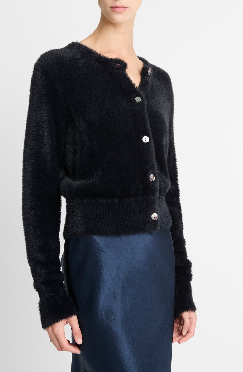 Vince Eyelash Cardigan, Alternate, color, 