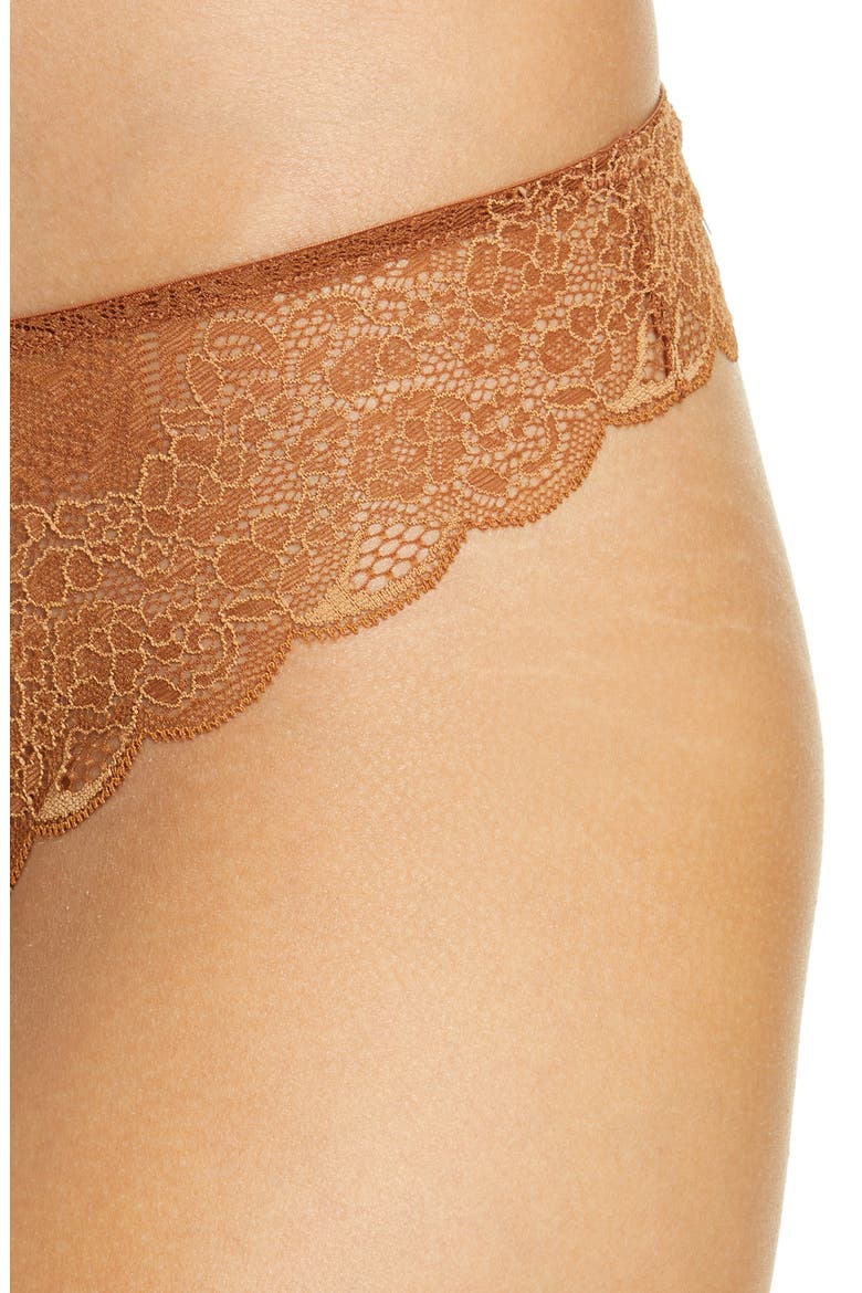 Lace Tanga, Alternate, color, CINNAMON