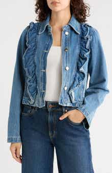 Ruffle Denim Jacket