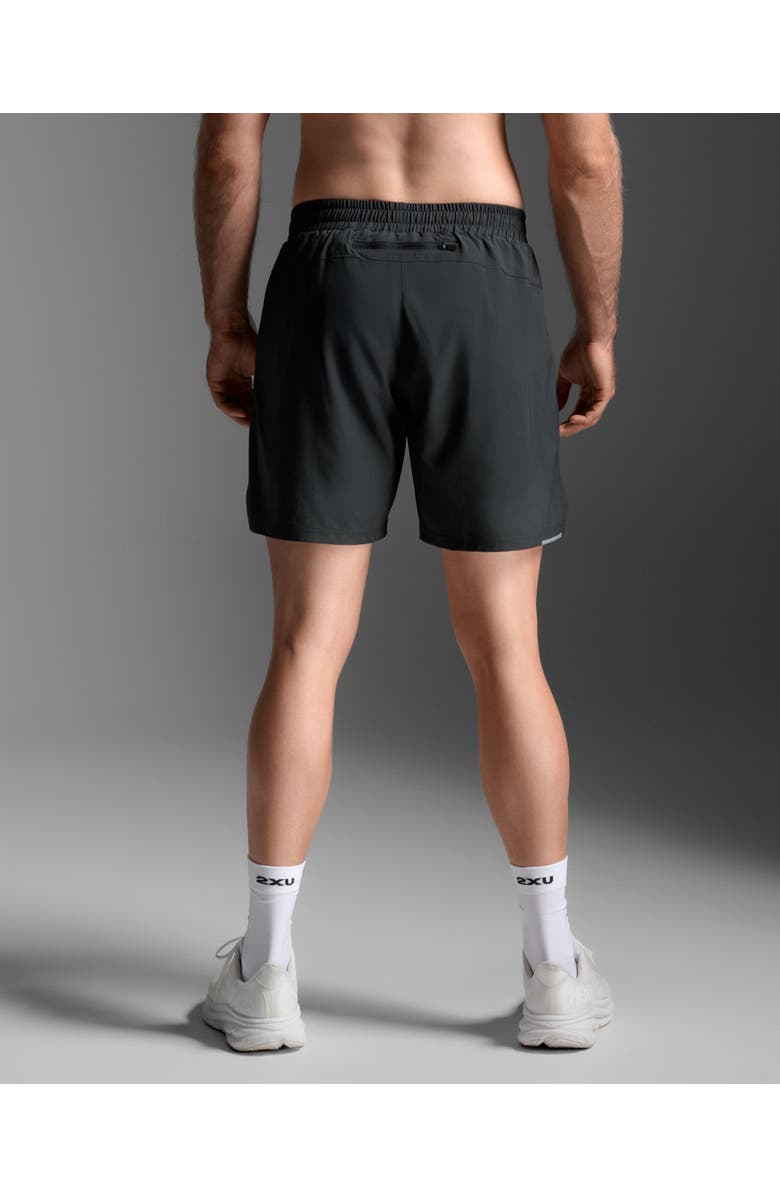 2XU Aero 7 Inch Shorts, Alternate, color, Black/Silver Reflective