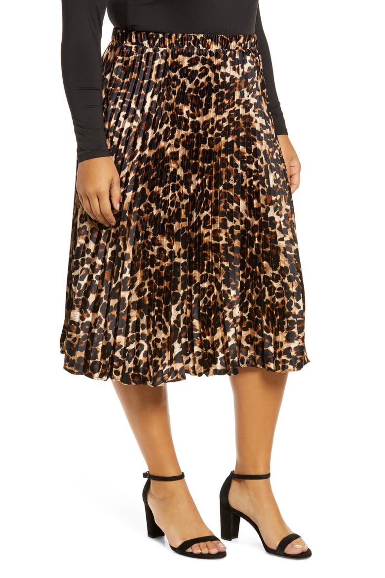 Print Maxi Skirt, Alternate, color, LEOPARD