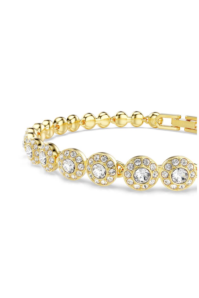 Una Angelic Crystal Tennis Necklace & Bracelet Set, Alternate, color, WHITE/ GOLD