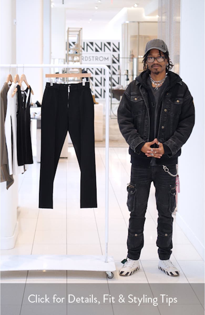 Pintuck Pleat Slim Pants, sales video thumbnail