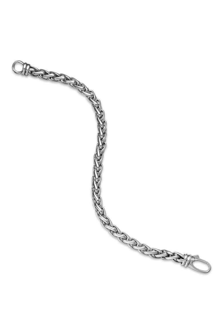 Wheat Chain Bracelet, 6mm, Alternate, color, STERLING SILVER