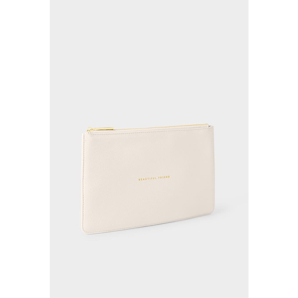 Katie Loxton Sentiment Pouch 'beautiful Friend' In White