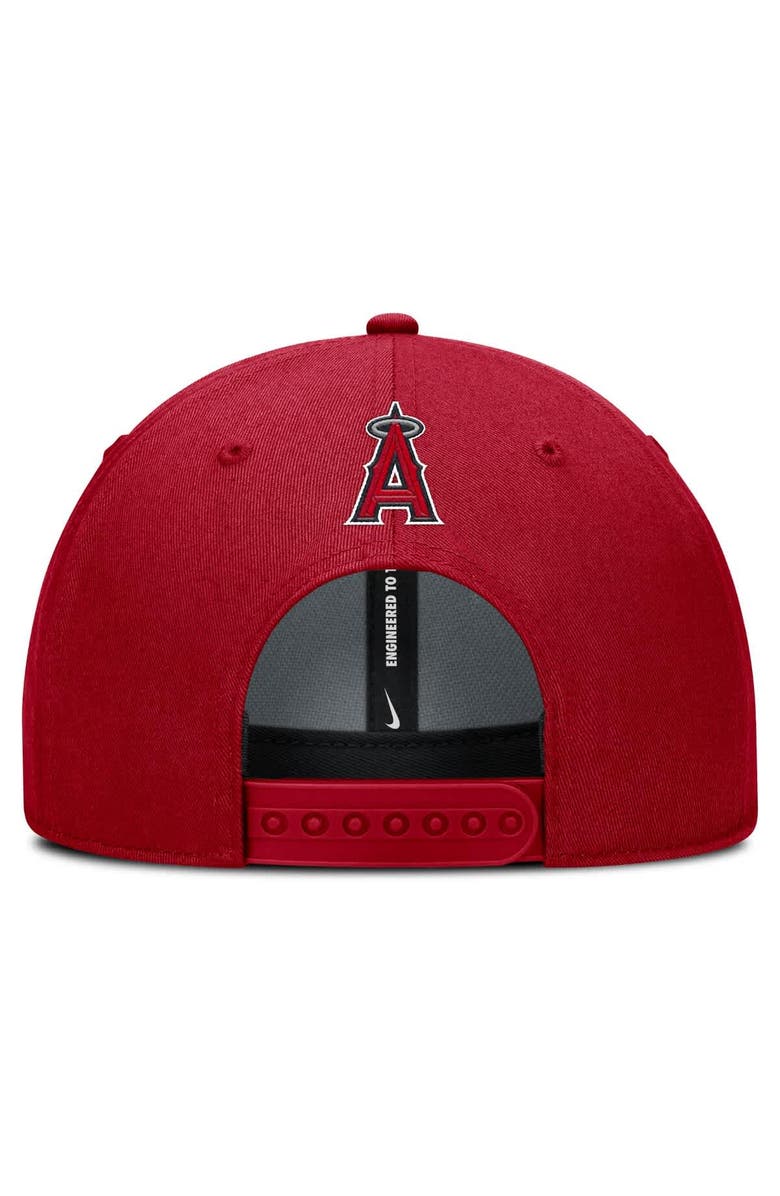 Nike Men's Nike Red Los Angeles Angels Rise Gaberdine Adjustable Hat, Alternate, color, Red