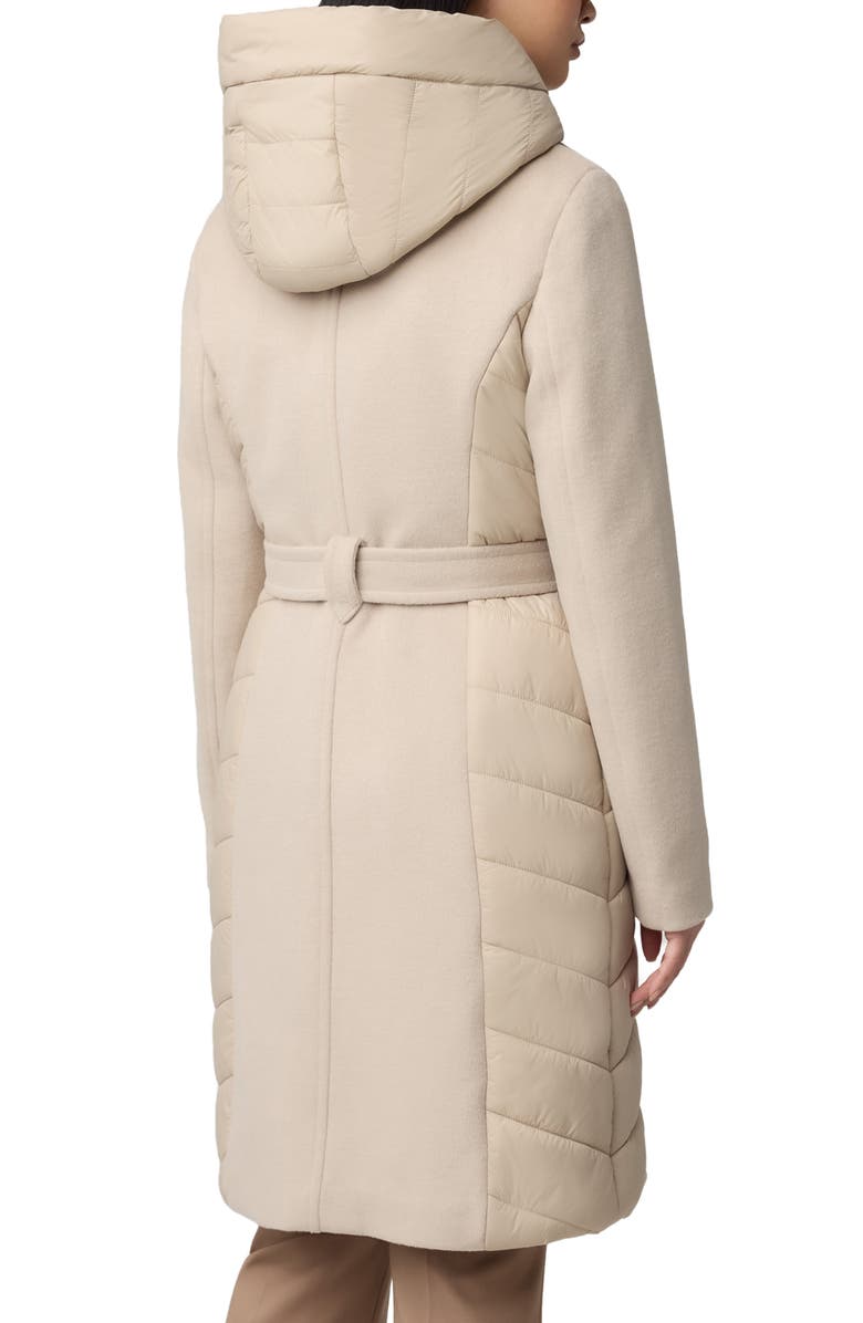 Soia & Kyo Classic Fit Wool Blend Coat with Removable Puffer Bib, Alternate, color,