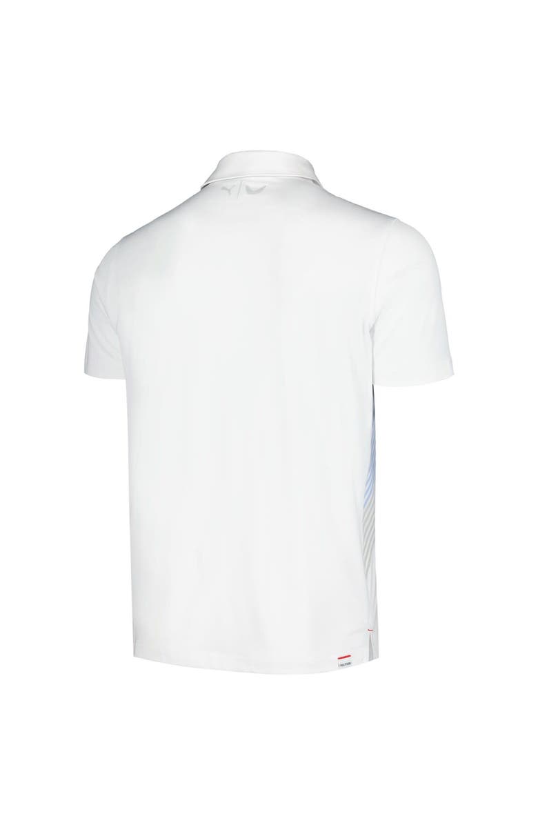PUMA Men's Puma White THE PLAYERS Volition Jet Polo, Alternate, color,