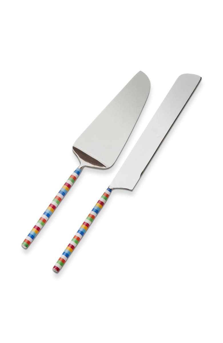tag Celebration Dessert Server S/2 Multi Stainless Steel Everyday, Main, color, Silver