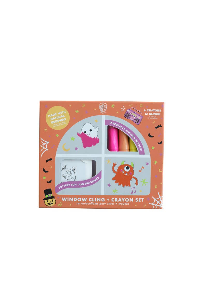 Monster Mash Halloween Window Cling +  Crayon Set, Main, color, Assorted Pre-Pack