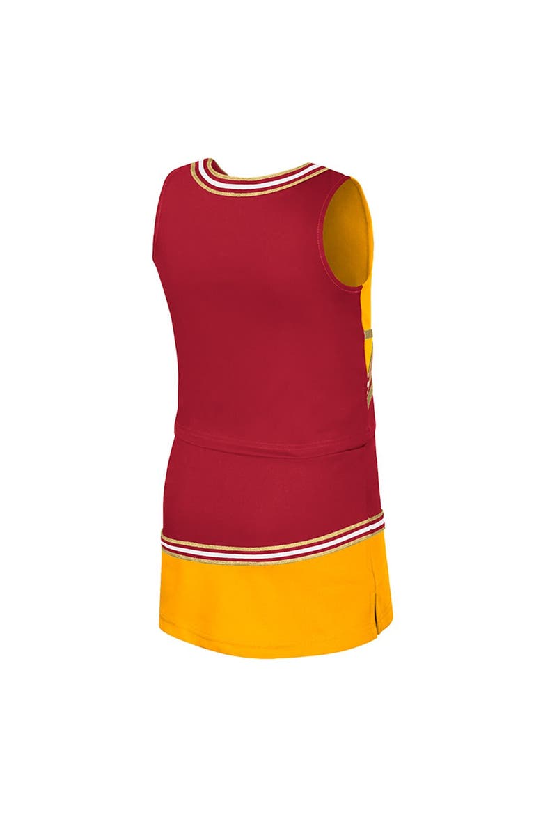 Girls Youth Colosseum Cardinal Iowa State Cyclones Lollipop Park Cheer Two-Piece Set, Alternate, color, Cardinal