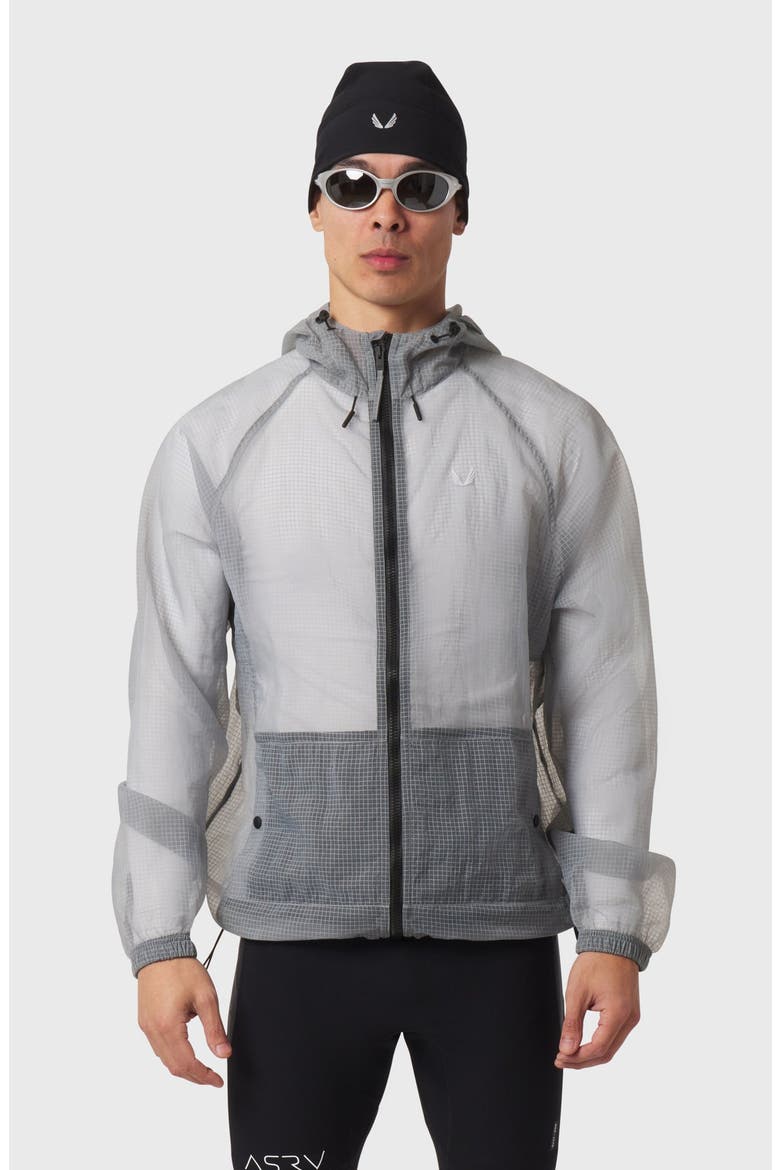 Weather-Ready Transparent Ripstop Shell Jacket, Main, color, Slate Grey