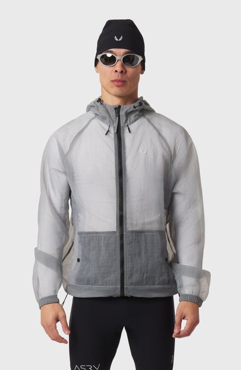 Weather-Ready Transparent Ripstop Shell Jacket