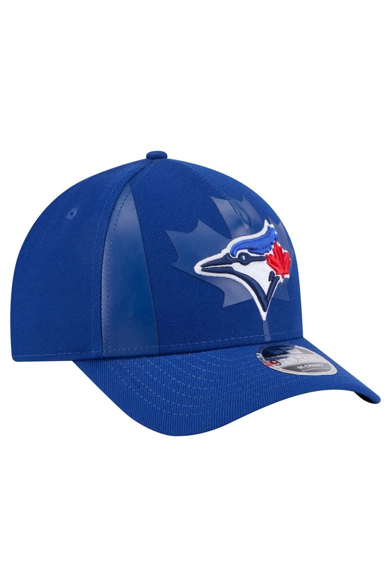 Men's New Era Royal Toronto Blue Jays Canadian Flag 9FORTY M-Crown A-Frame Adjustable Hat, Alternate, color, Royal