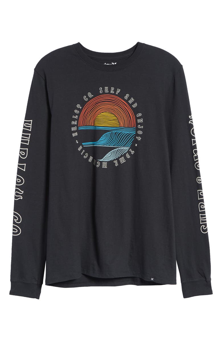 Hurley Core Pennant Graphic T-Shirt, Alternate, color, 