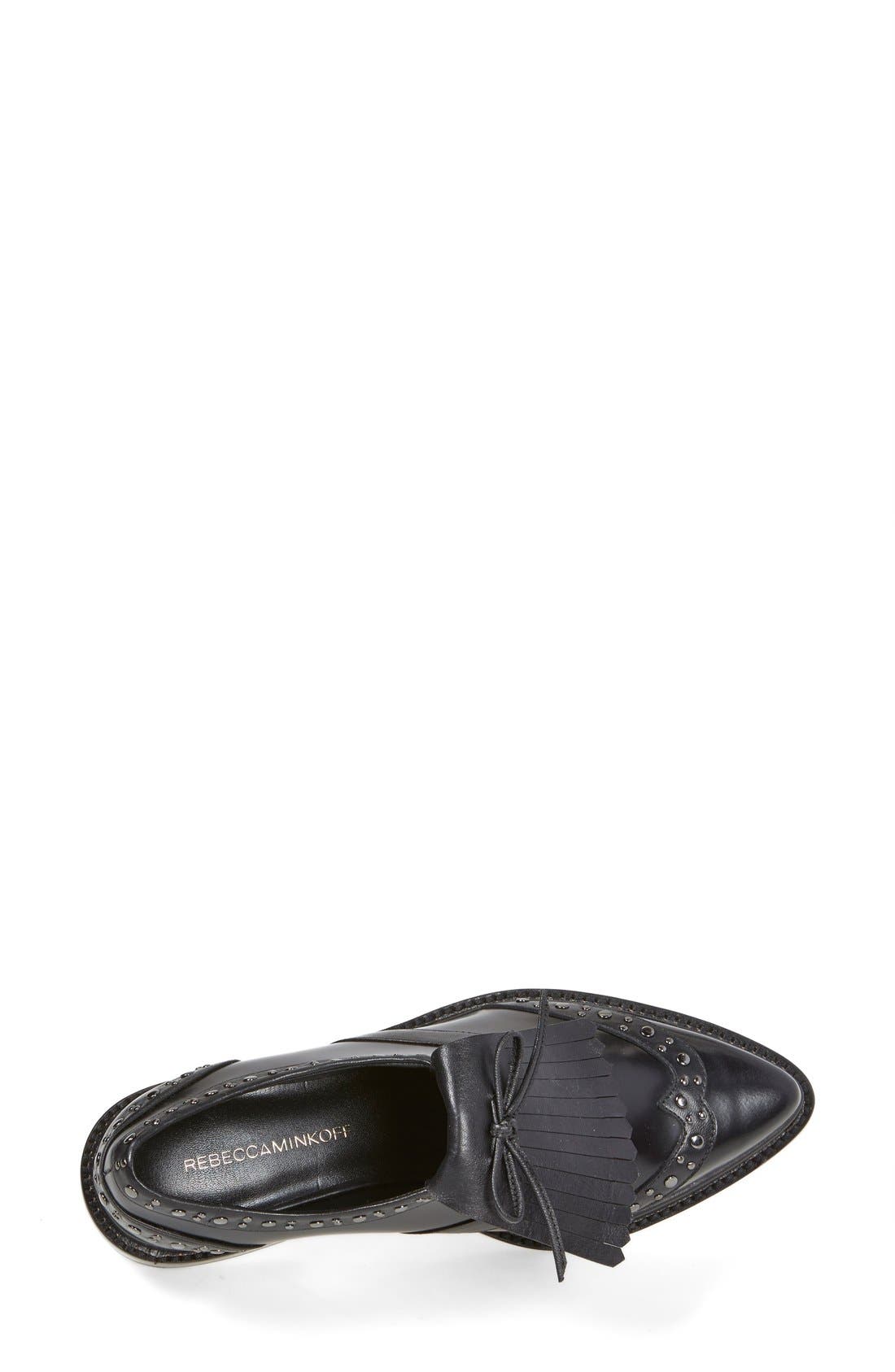 'Hollis' Loafer, Alternate, color, BLACK BOX
