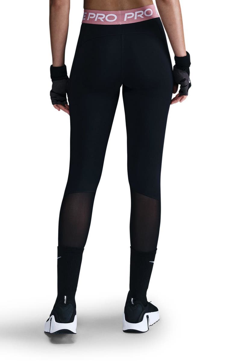 Nike Pro Mid Rise Leggings, Alternate, color, 