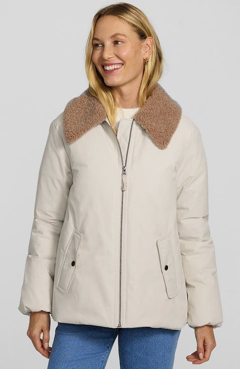 High Pile Collar Insulated Bomber Jacket