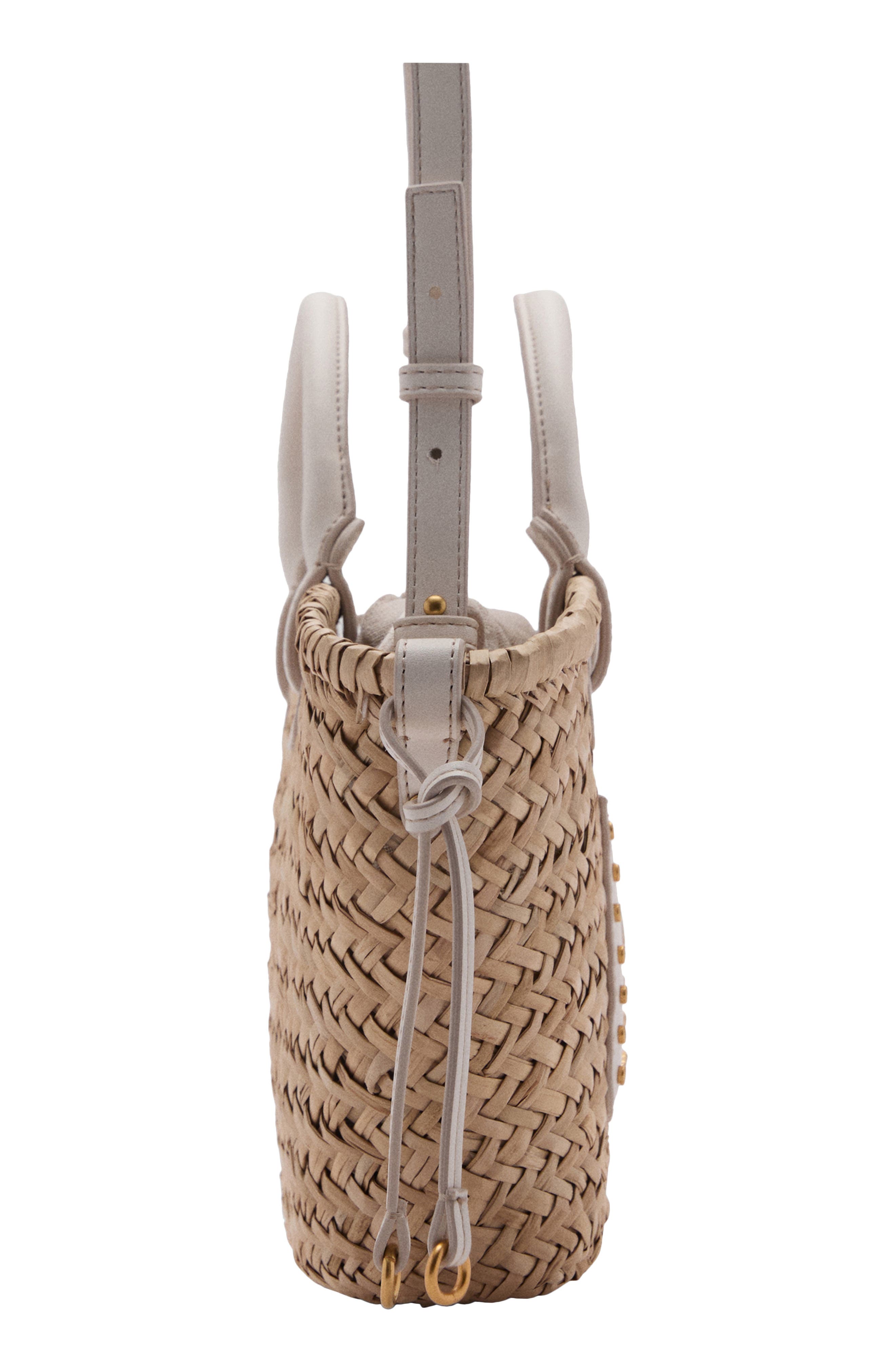 MANGO Small Double Handle Tote, Alternate, color, 