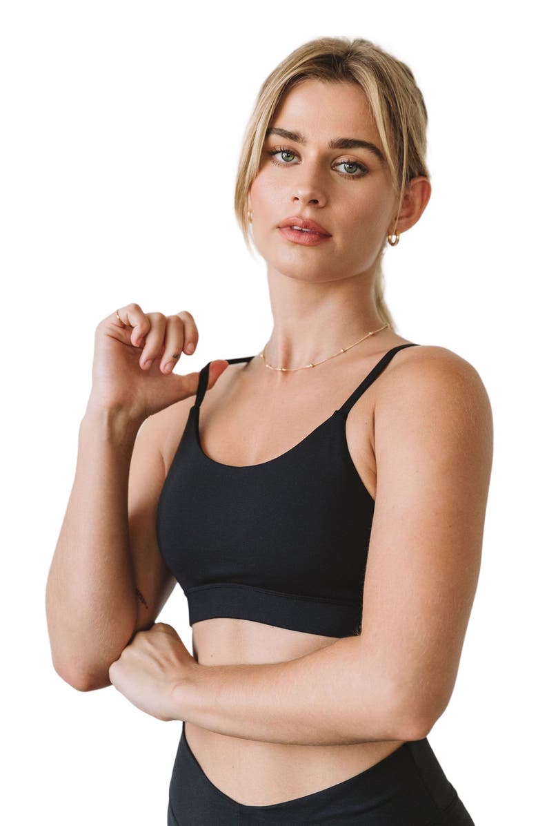 Rebody Active Cammie Cloudlux Bra, Alternate, color, Metropolis Black