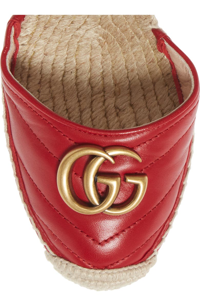 Gucci Palmyra Ankle Tie Espadrille Wedge, Alternate, color,