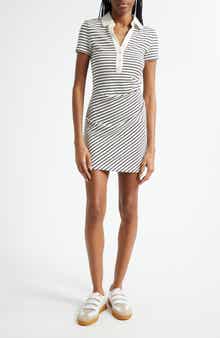 Veronica Beard Lanier Stripe Polo Dress