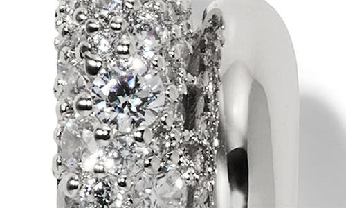 Nadri Pavé Double Hoop Earrings In Metallic