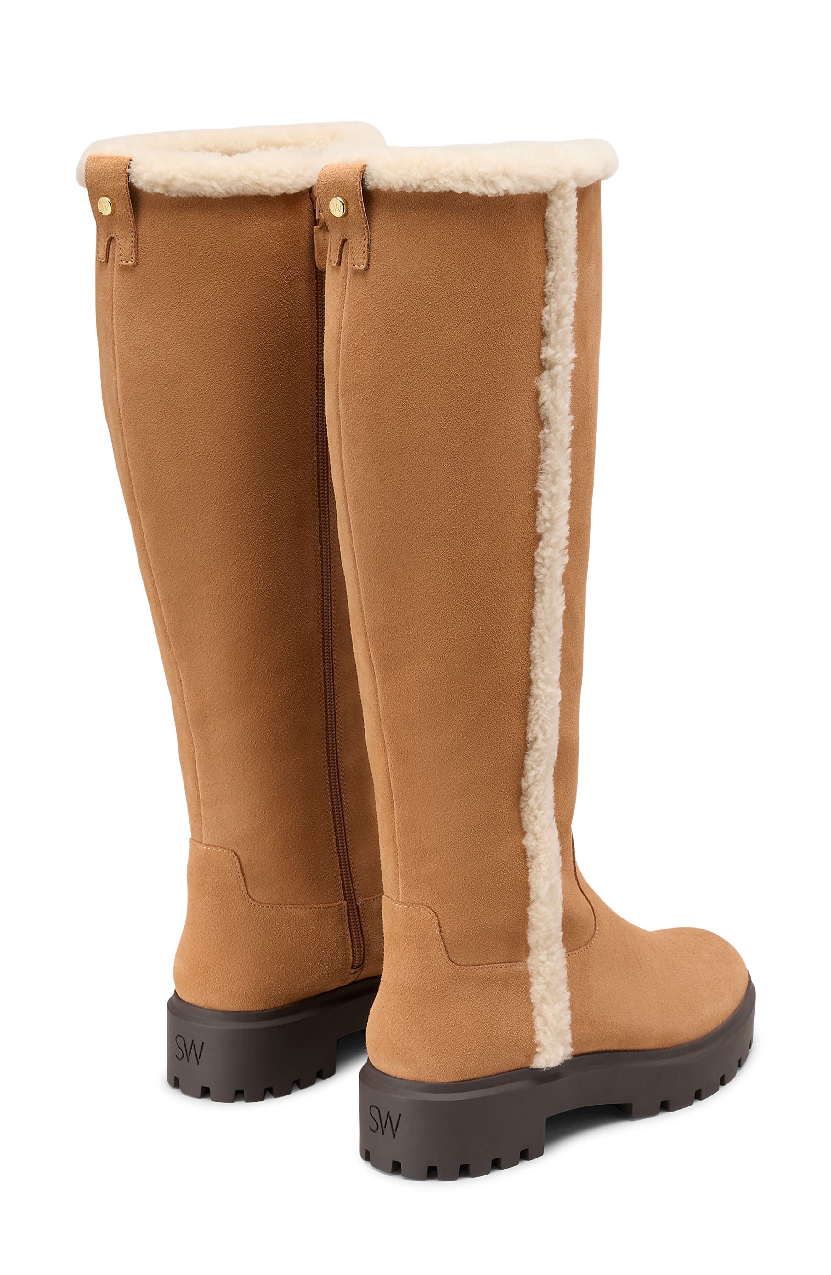 Stuart Weitzman Myla Genuine Shearling Knee High Boot (Women ...