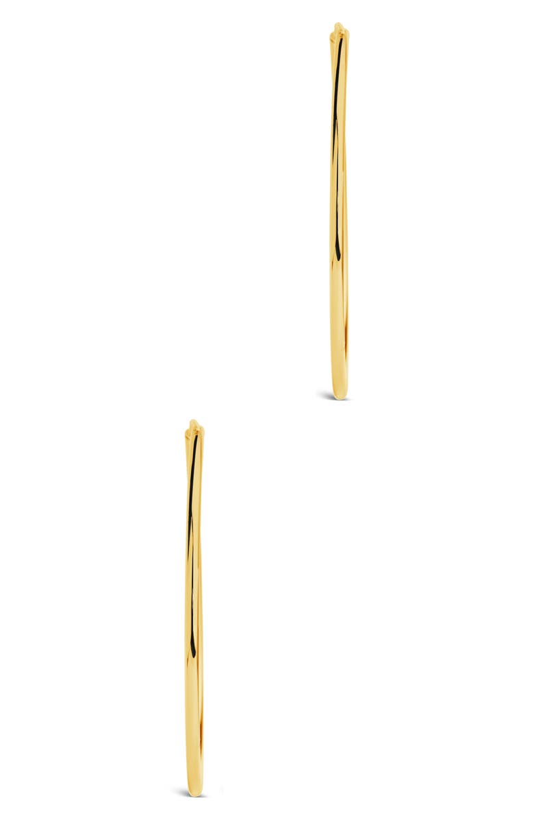 Sterling Forever Infinity Hoop Earrings, Alternate, color, Gold