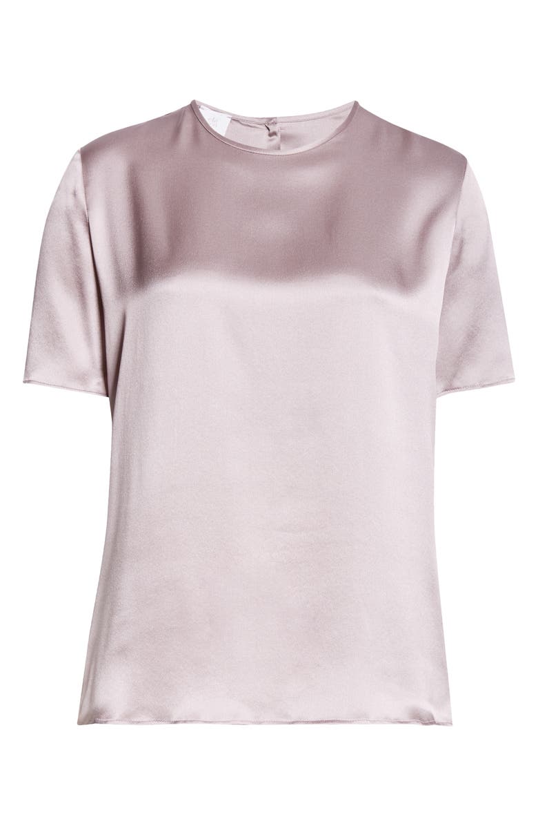 Eleventy Short Sleeve Silk Top, Alternate, color, Viola