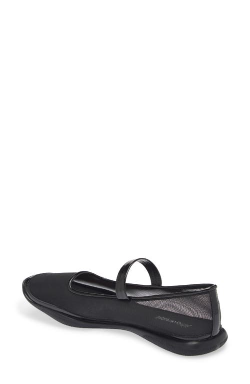 Jeffrey Campbell Coppelia Mesh Flat In Black Mesh Black Patent