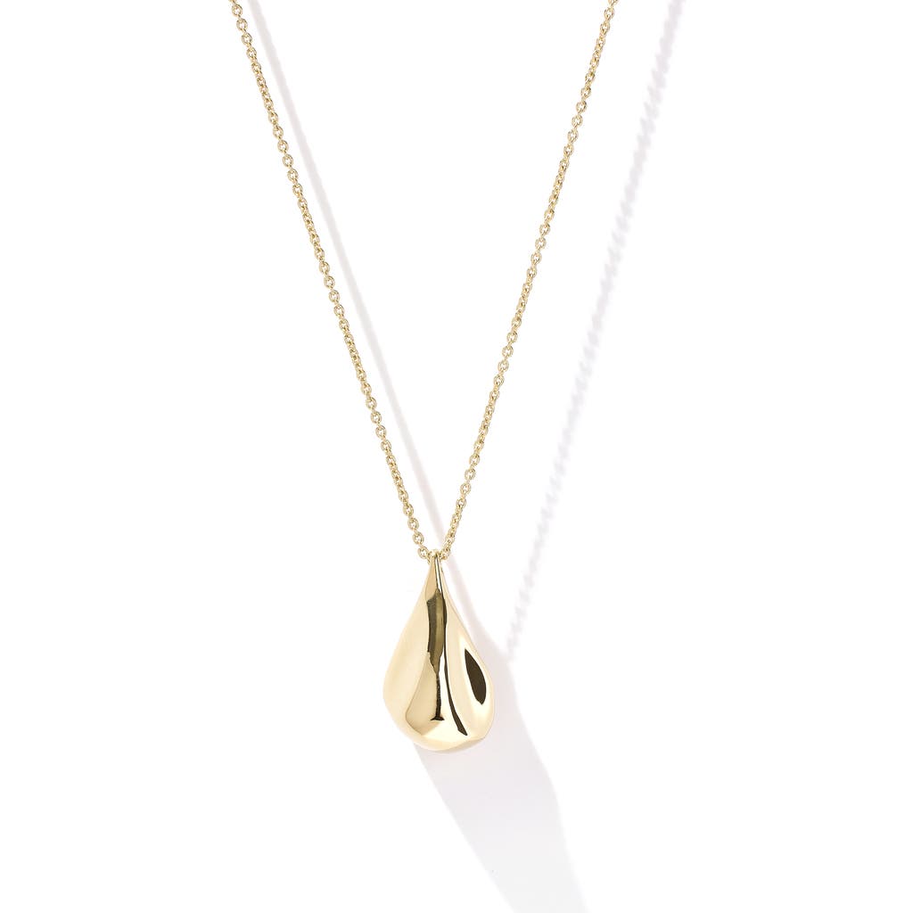 Otiumberg 14kt Gold Vermeil Fluid Pebble Necklace in Yellow Toned Gold  product