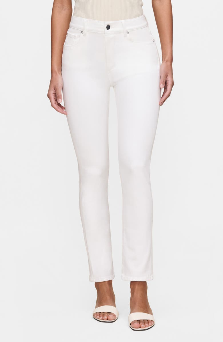 DL1961 Mara Straight Instasculpt<sup>™</sup> Mid Rise Jeans, Main, color, White