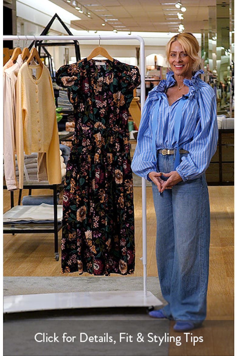 Marin Floral Cotton Midi Dress video