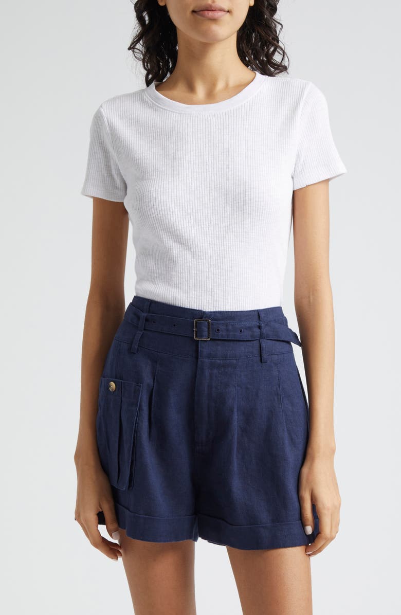 ATM Anthony Thomas Melillo Rib Cotton T-Shirt, Main, color, White