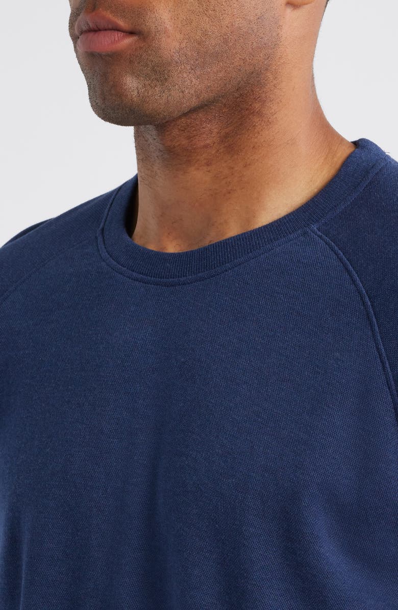 Peter Millar Crown Comfort Piqué Sweatshirt, Alternate, color, Navy