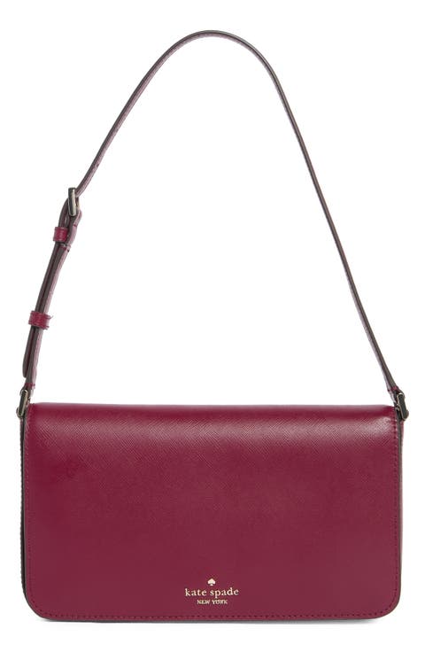 staci saffiano leather shoulder bag