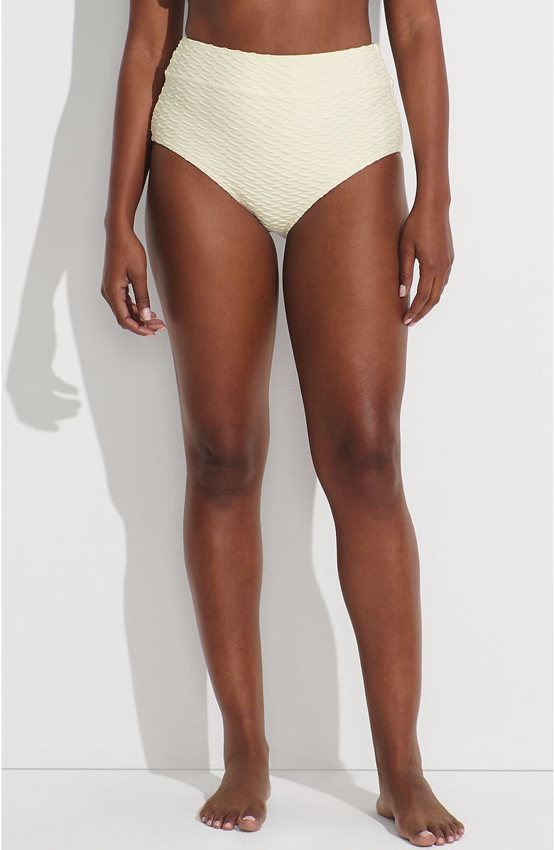Lands' End High Waisted Bikini Bottoms, Main, color,
