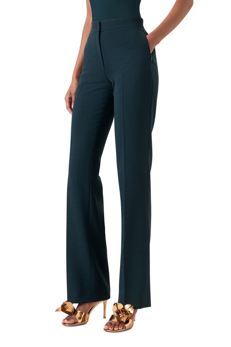 Carl Linen & Wool Trousers, Alternate, color, FOREST GREEN