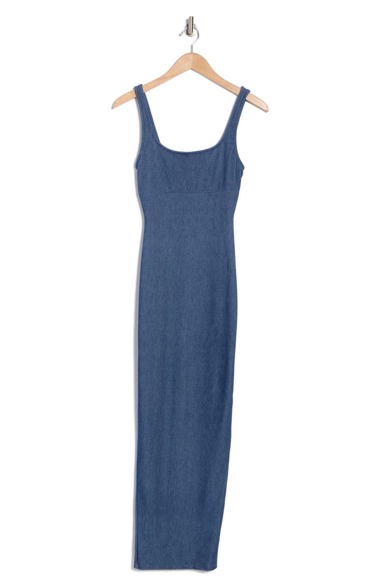 N BY NAKED WARDROBE The Denim Fit Tank Dress, Alternate, color, Denim