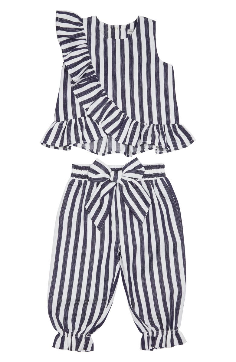 Habitual Girl Habitual Ruffle Top & Pants Set, Main, color,