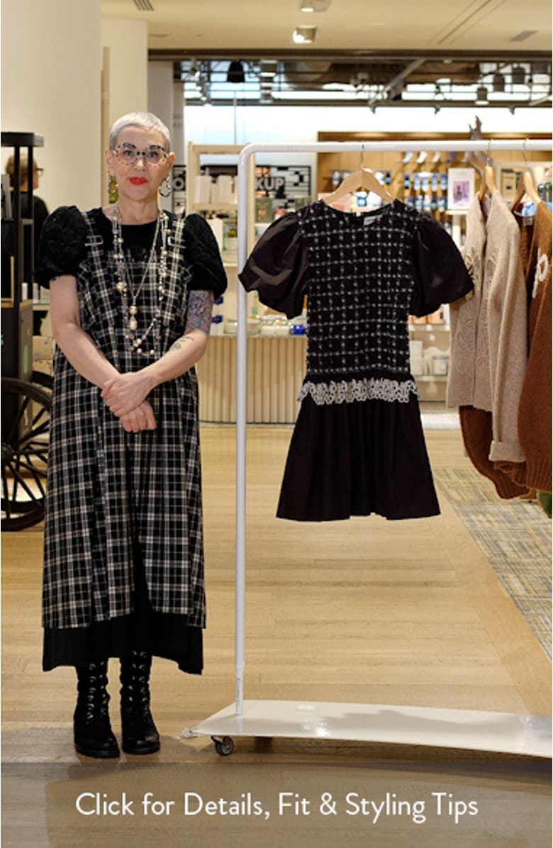 Audrey Smocked Puff Sleeve Organic Cotton Minidress, sales video thumbnail