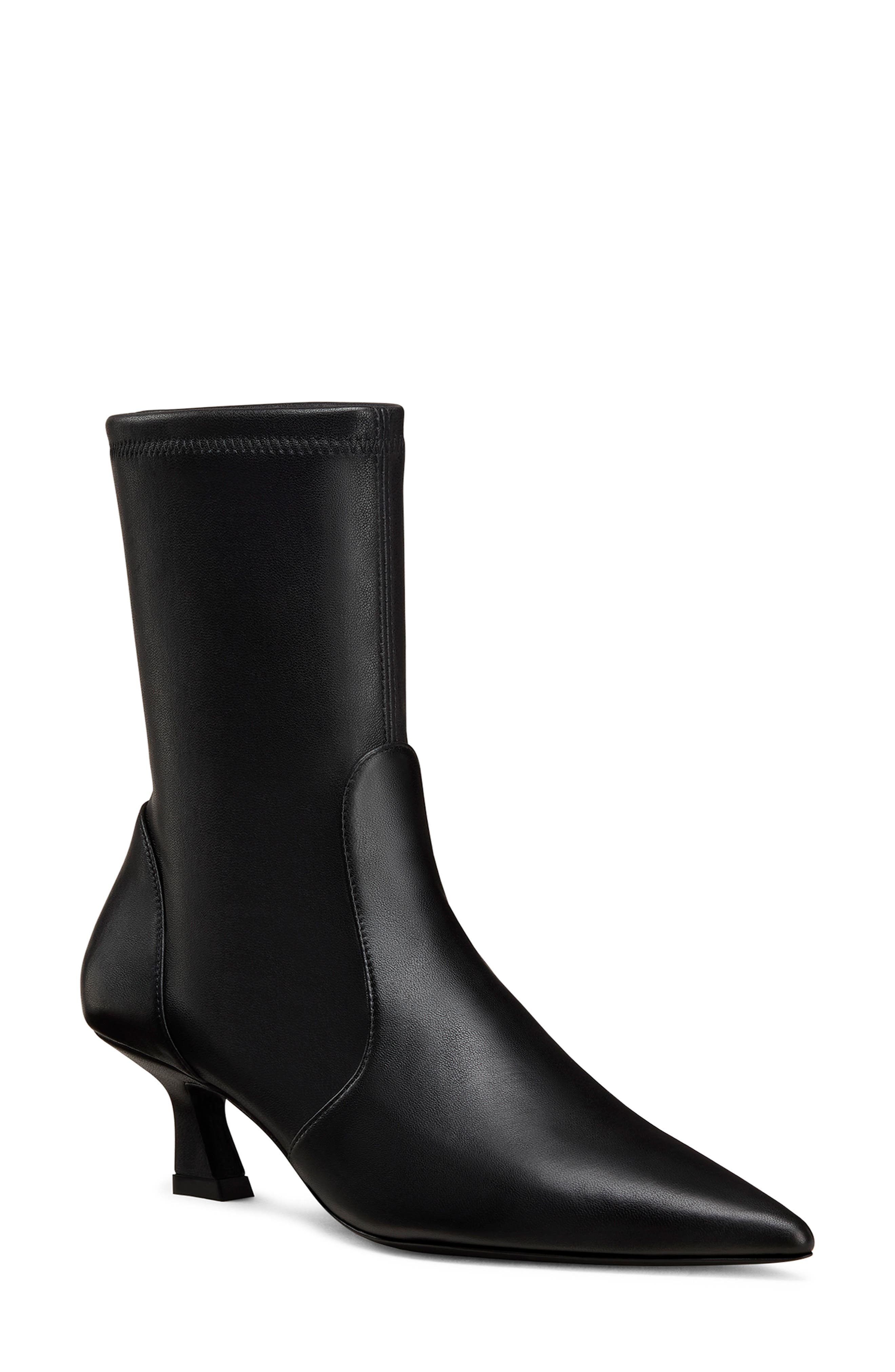 Stuart Weitzman Vinnie Bootie 50, Main, color, Black