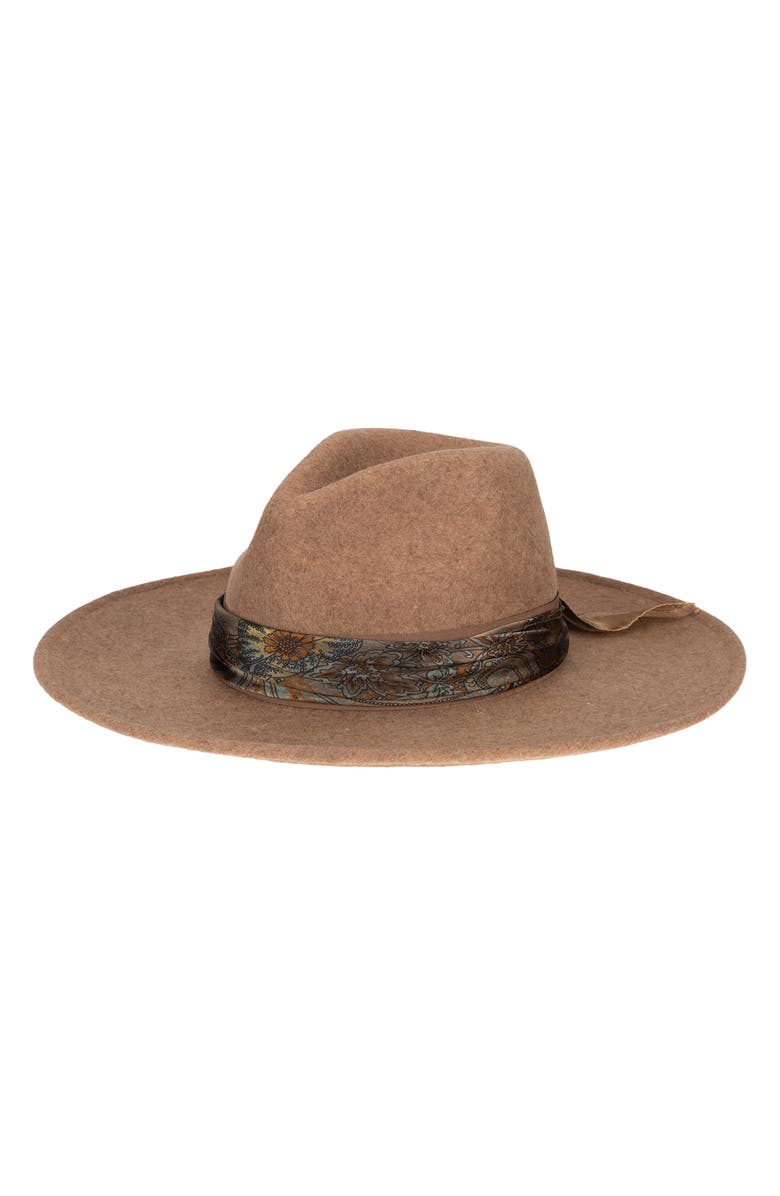 San Diego Hat Cover Band Wool Fedora, Main, color, 