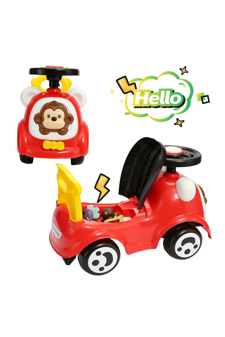 Foot To Floor Rideon Car W/ Music, Alternate, color, Multicolored