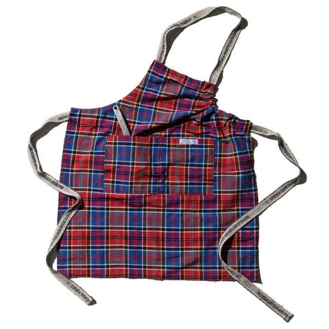 Recycle Cotton Check Apron